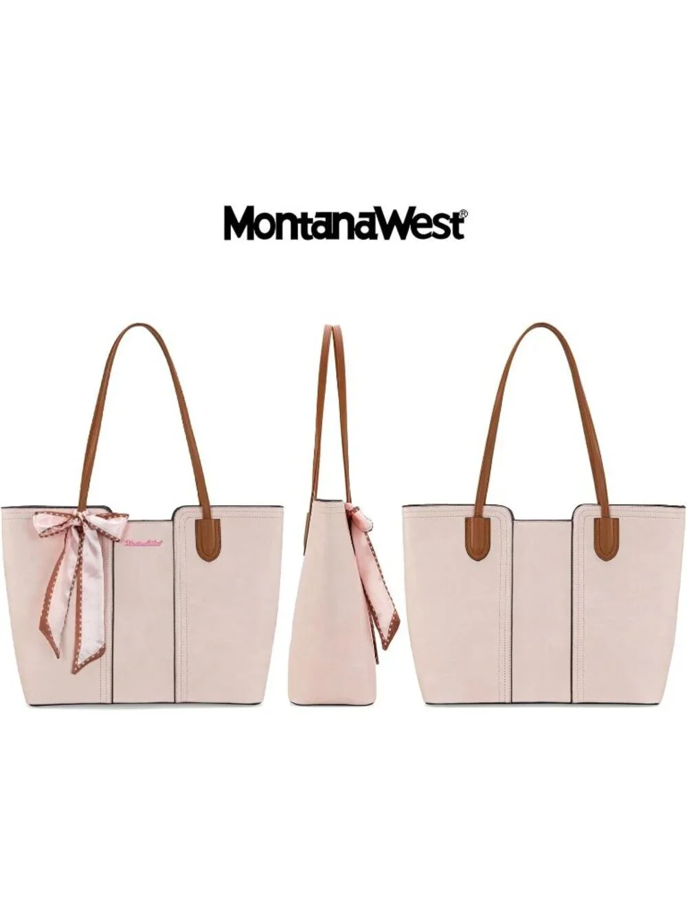 WomenCherry Blossom Coral Orange Medium Tote Bags Top Handle Satchel Purses